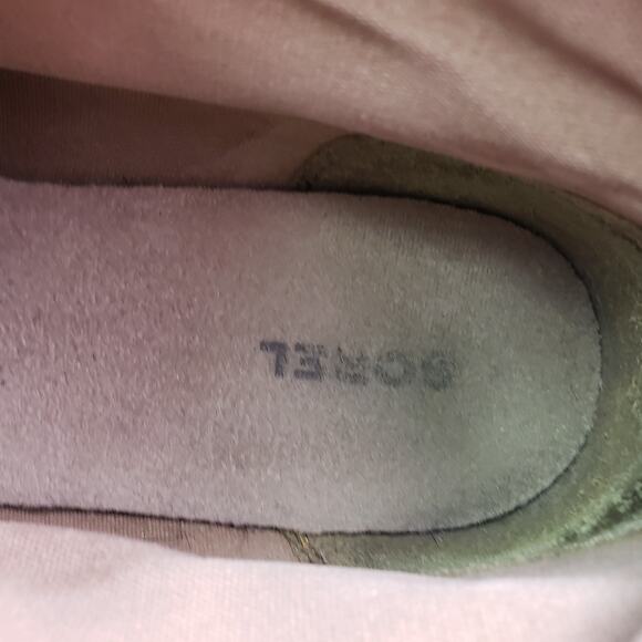 Sorel Major Lace Womens Size 8.5 Gray Canvas Distressed Bootie Boots NL2163-010 - Picture 11 of 12